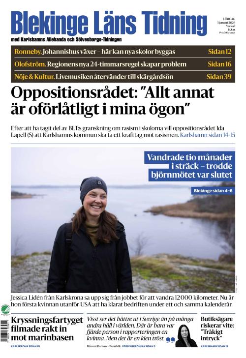 Blekinge Läns Tidning 3.1.2026