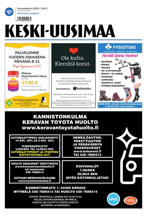 Keski-Uusimaa 4.1.2026