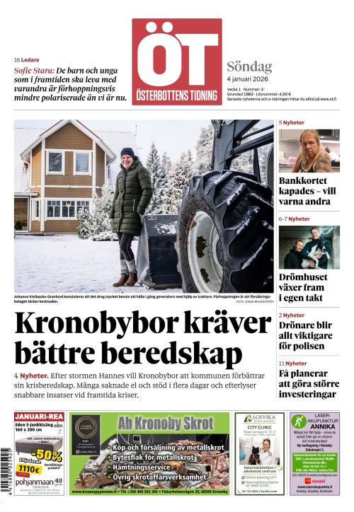Österbottens Tidning 4.1.2026
