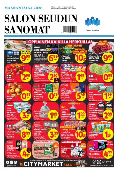 Salon Seudun Sanomat 5.1.2026