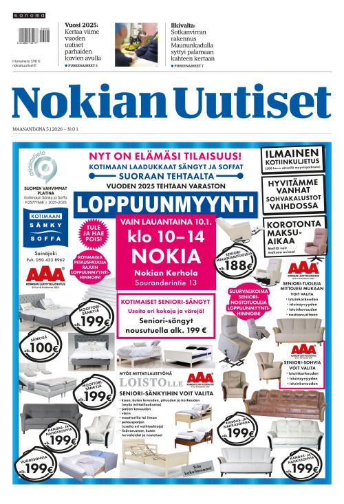 Nokian Uutiset 5.1.2026