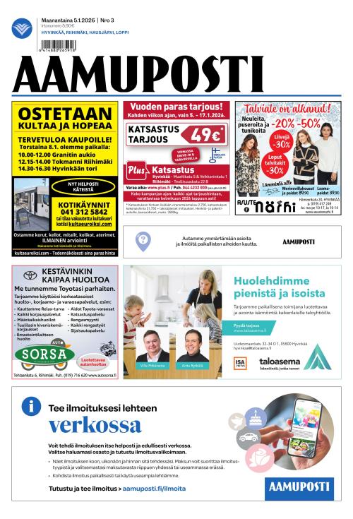 Aamuposti 5.1.2026