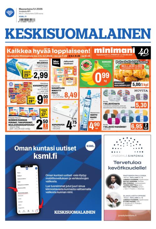 Keskisuomalainen 5.1.2026