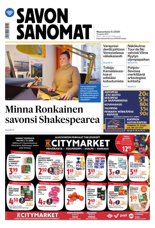 Savon Sanomat 5.1.2026