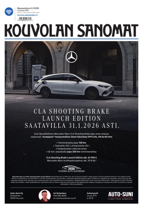 Kouvolan Sanomat 5.1.2026