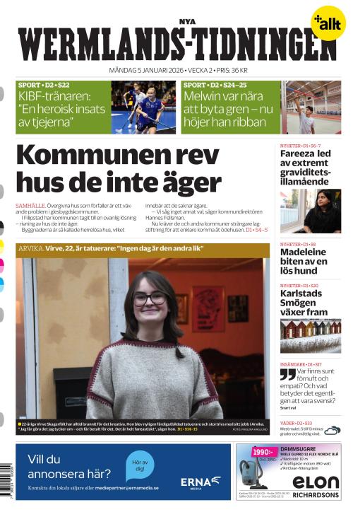 Nya Wermlands-Tidningen 5.1.2026