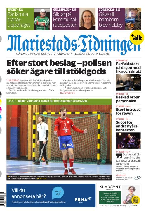 Mariestads-Tidningen 5.1.2026