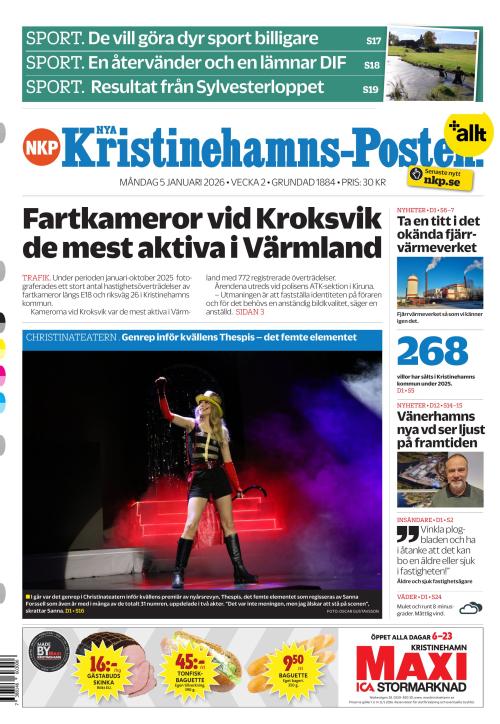 Nya Kristinehamns-Posten 5.1.2026