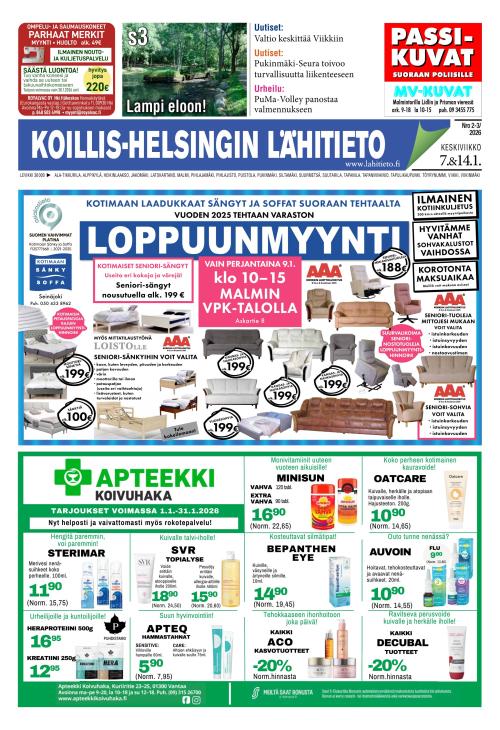 Koillis-Helsingin lähitieto 7.1.2026