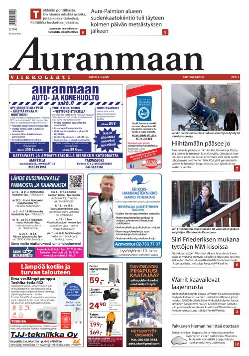 Auranmaan Viikkolehti 6.1.2026