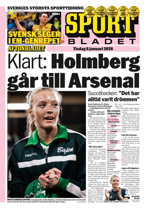 Aftonbladet Sportbladet 6.1.2026
