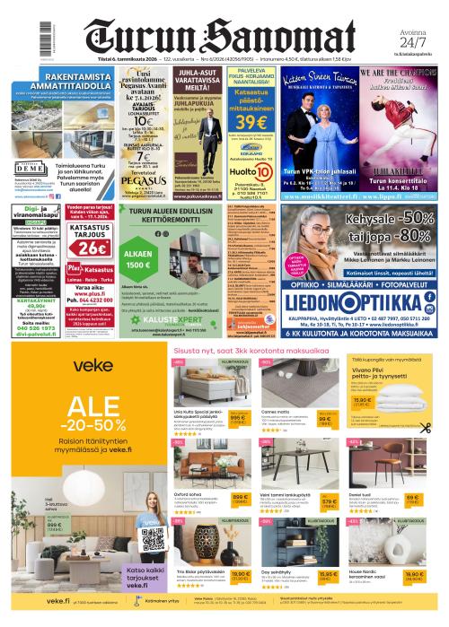 Turun Sanomat 6.1.2026