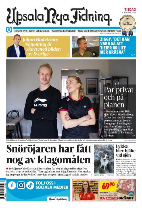 Upsala Nya Tidning 6.1.2026