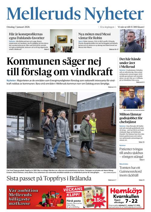 Melleruds nyheter 7.1.2026