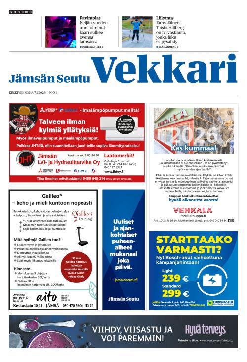 Jämsän Seutu ja Vekkari 7.1.2026