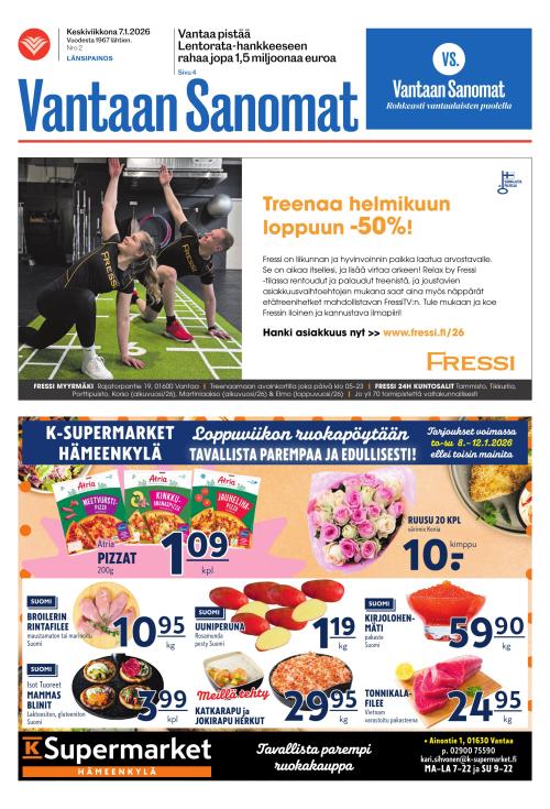 Vantaan Sanomat (Länsi) 7.1.2026