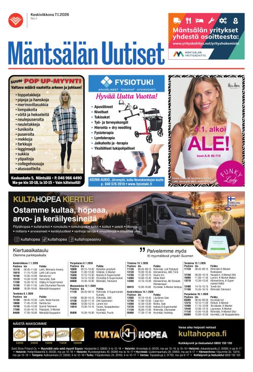 Mäntsälän Uutiset 7.1.2026