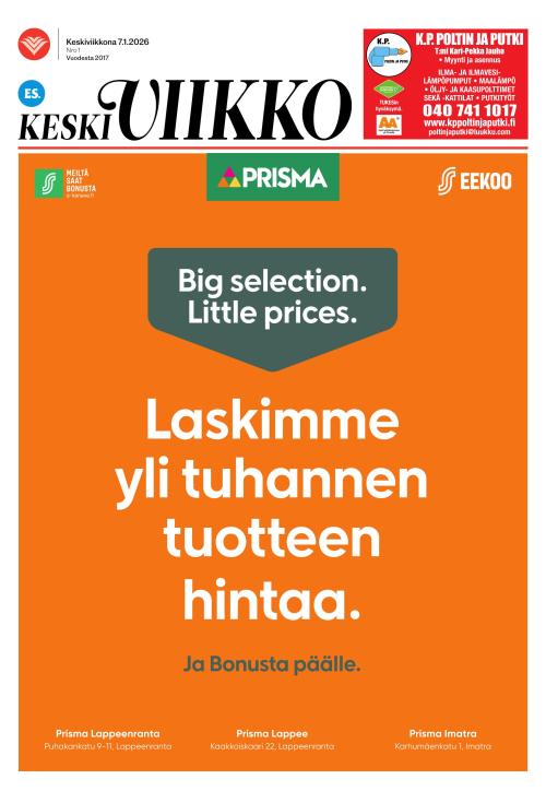 ES Keskiviikko (Etelä-Saimaa -liitteet) 7.1.2026