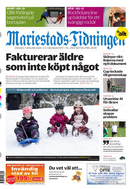 Mariestads-Tidningen 7.1.2026
