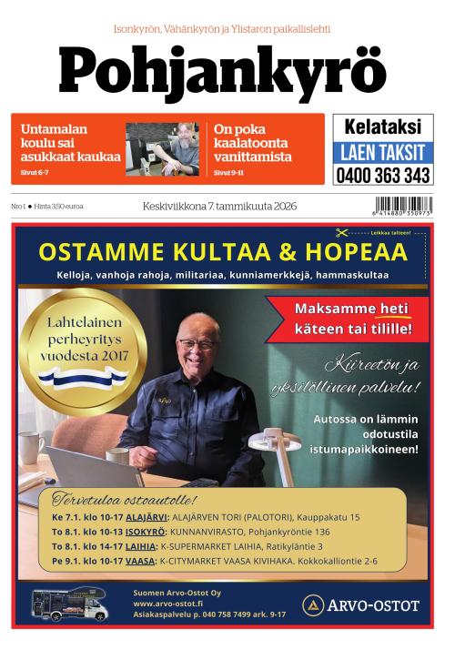 Pohjankyrö-lehti 7.1.2026