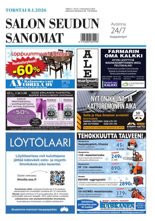 Salon Seudun Sanomat 8.1.2026