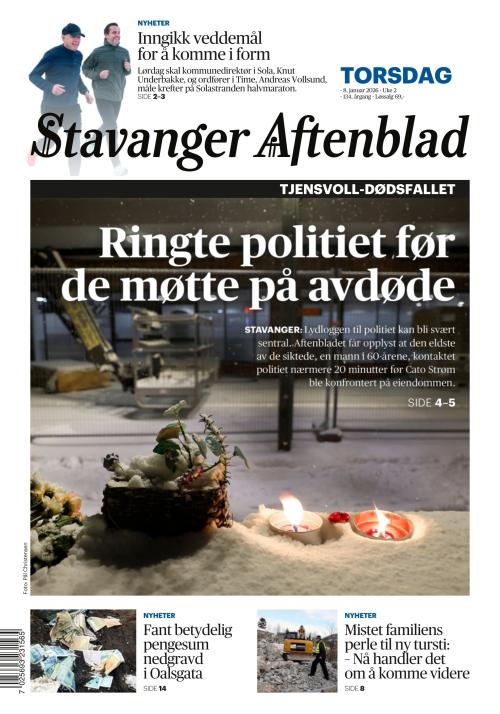 Stavanger Aftenblad 8.1.2026