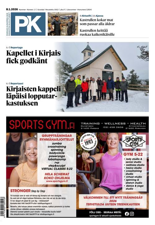 Paraisten kuulutukset 8.1.2026