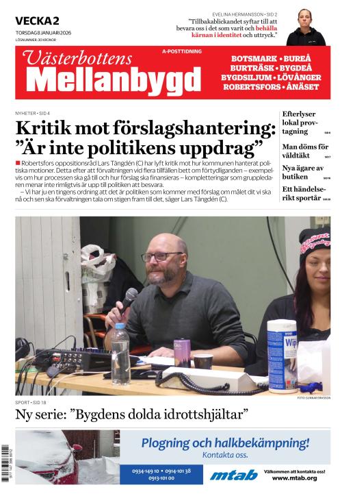 Västerbottens Mellanbygd (SE) 8.1.2026