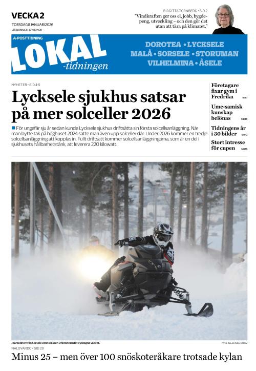Lokaltidningen 8.1.2026