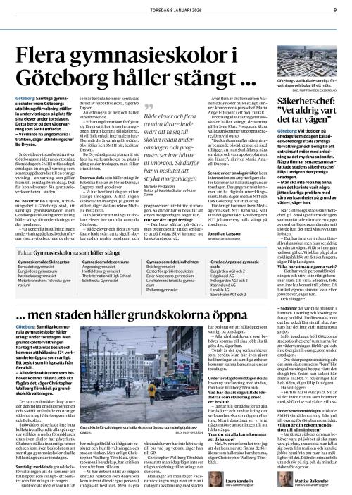 Göteborgs-Posten 8.1.2026