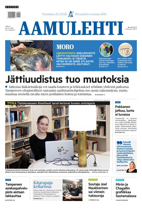 Aamulehti 8.1.2026