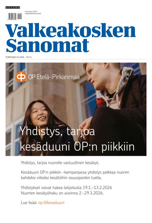 Valkeakosken Sanomat 8.1.2026