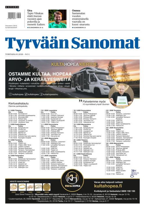 Tyrvään Sanomat 8.1.2026