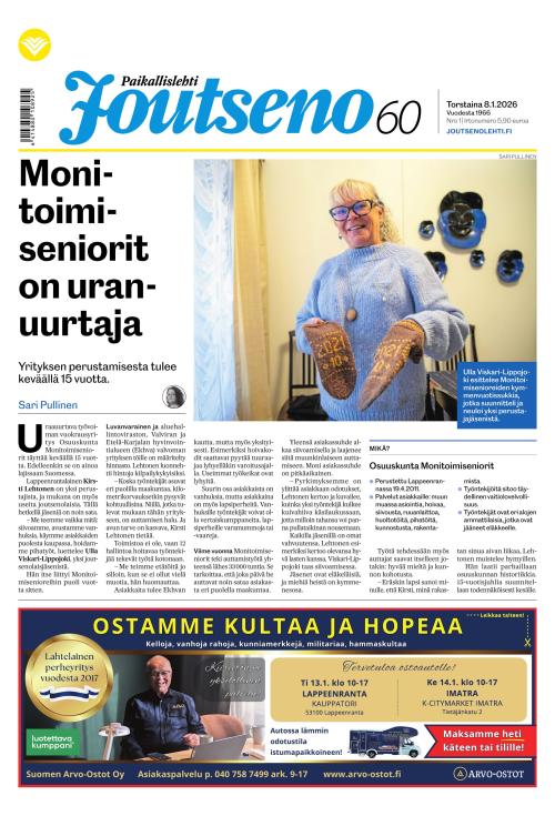 Paikallislehti Joutseno 8.1.2026