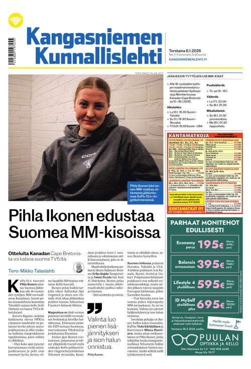 Kangasniemen kunnallislehti 8.1.2026