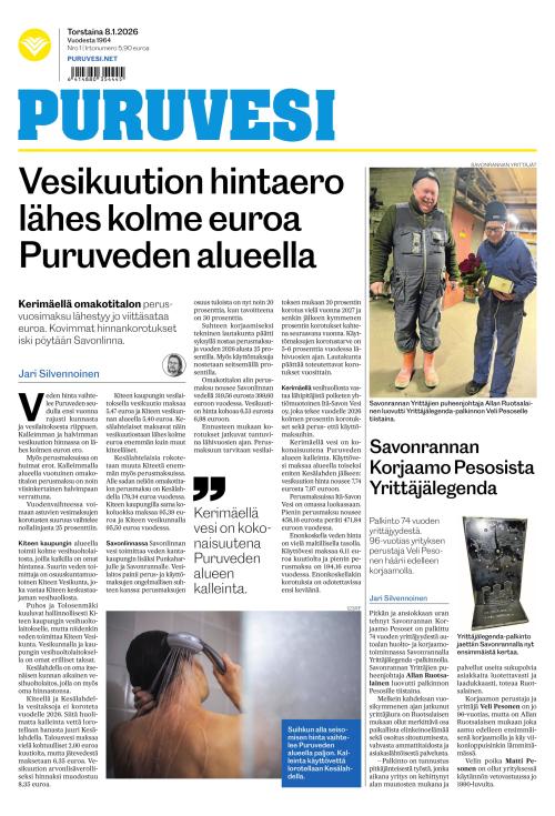 Puruvesi-lehti 8.1.2026