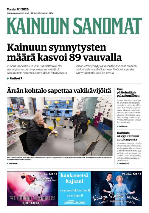 Kainuun Sanomat 8.1.2026