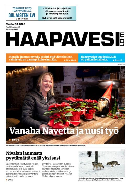 Haapavesi-lehti 8.1.2026