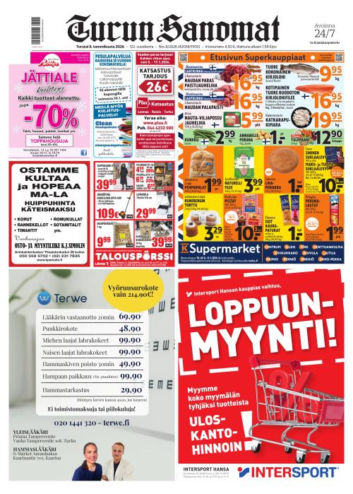 Turun Sanomat 8.1.2026