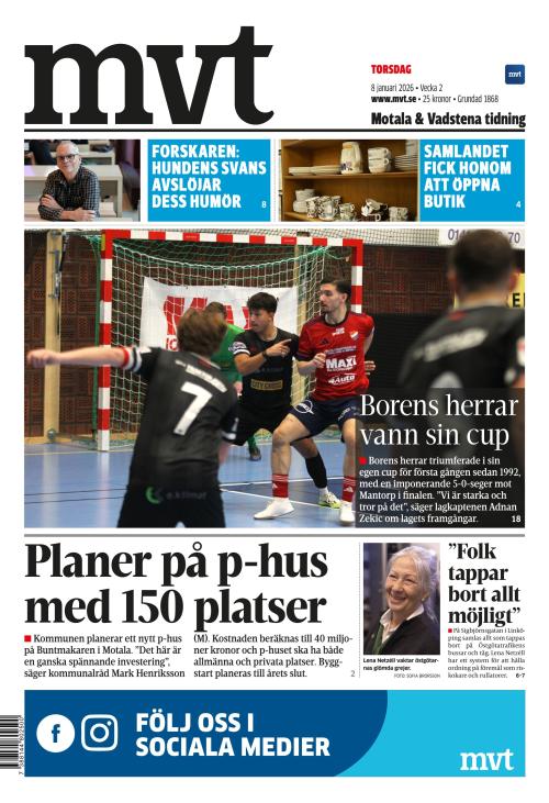 Motala Vadstena Tidning 8.1.2026