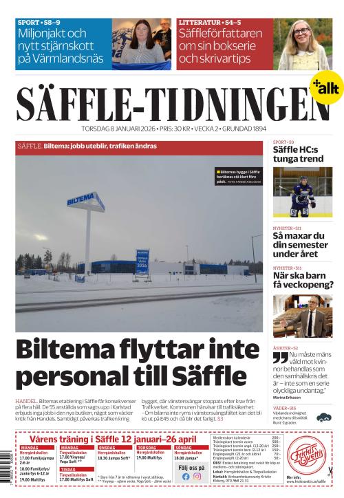 Säffle-Tidningen 8.1.2026