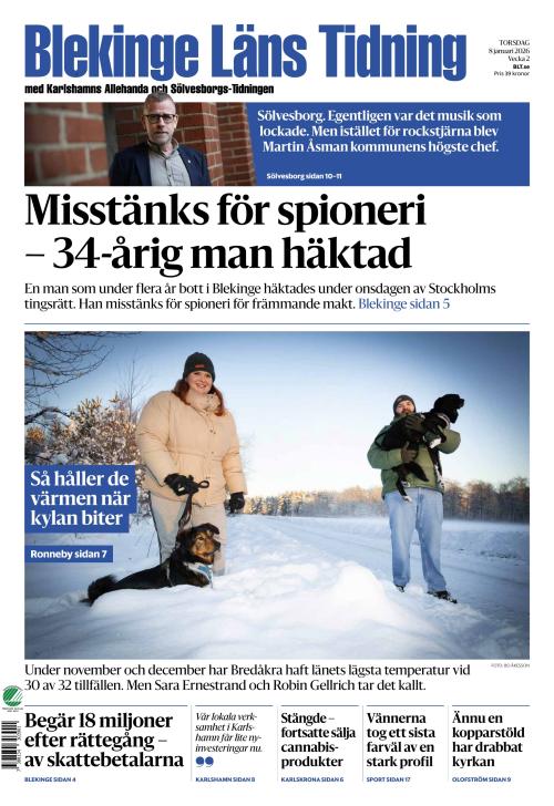 Blekinge Läns Tidning 8.1.2026
