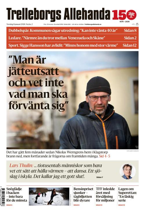 Trelleborgs Allehanda 8.1.2026