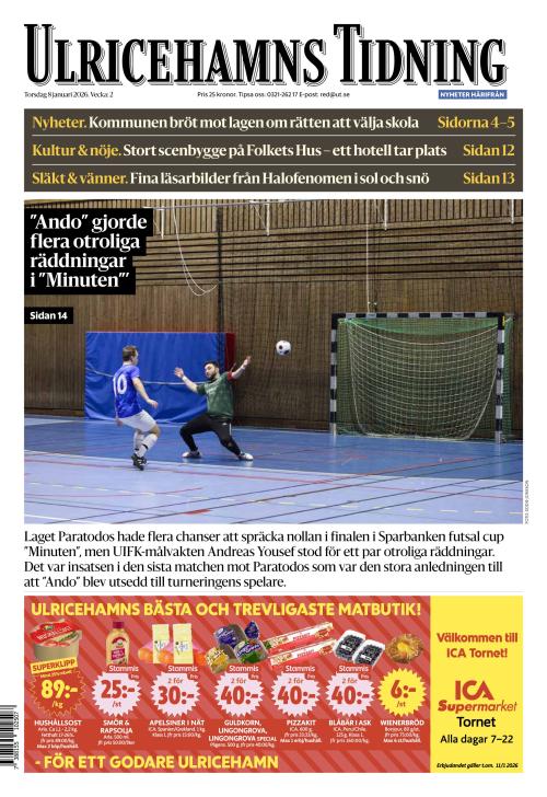 Ulricehamns Tidning 8.1.2026