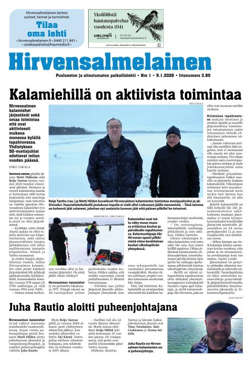 Hirvensalmelainen 9.1.2026