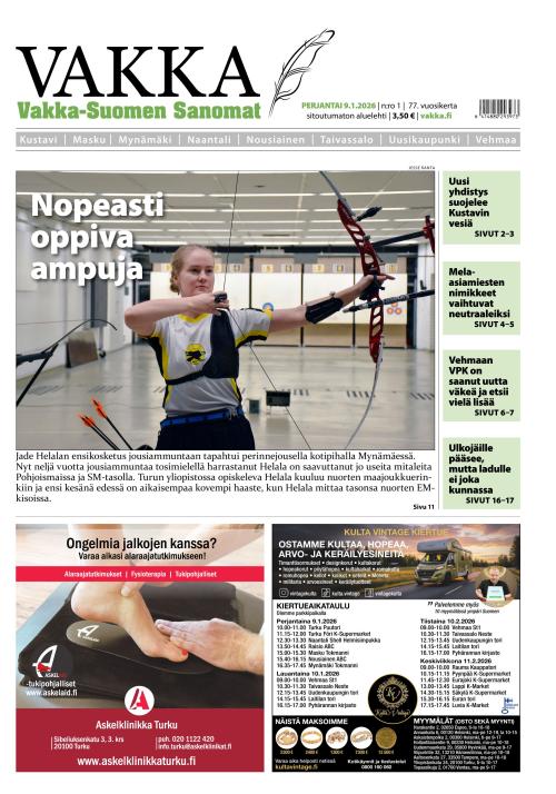 Vakka-Suomen Sanomat 9.1.2026
