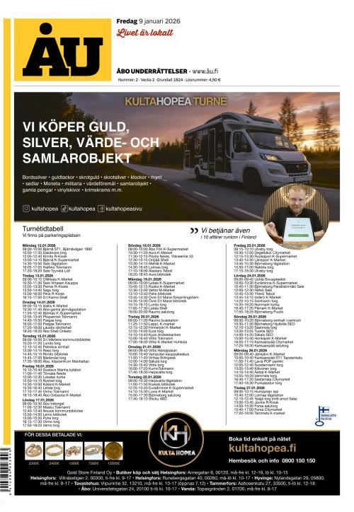 Åbo Underrättelser 9.1.2026