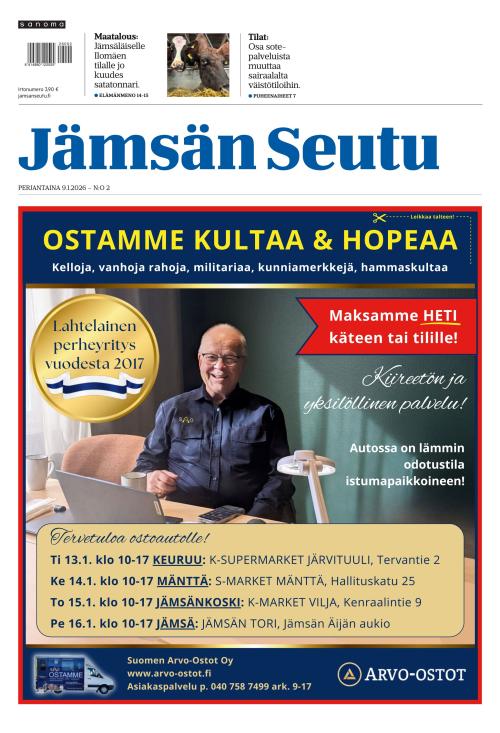 Jämsän Seutu ja Vekkari 9.1.2026