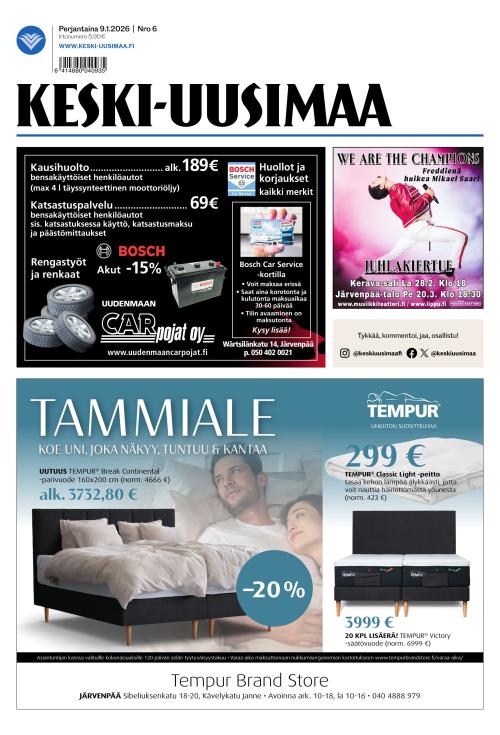 Keski-Uusimaa 9.1.2026