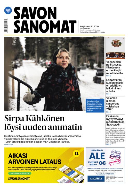 Savon Sanomat 9.1.2026